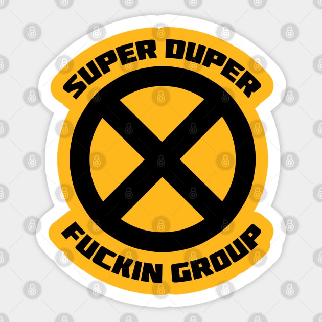 Super Duper Group Circle Sticker by drewbacca